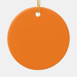 Décoration En Céramique Brown à deux tons et Arrière - plan orange sur un 