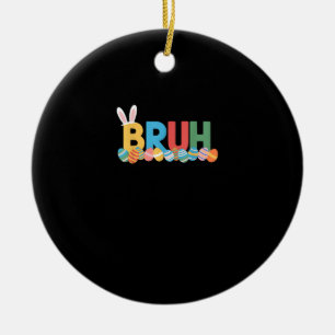 Décoration En Céramique Bruh Bunny Pâques mème mignon Pour Enfants _10