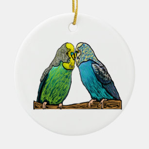 Décoration En Céramique Budgie