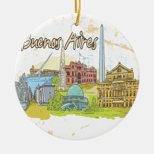 Décoration En Céramique Buenos Aires (Devant)