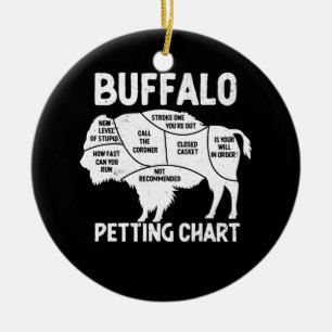 Décoration En Céramique Buffalo Wildlife Pile Graphique Pour Les Amateurs 