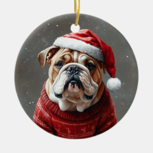 Décoration En Céramique Bulldog anglais