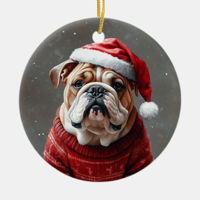 Décoration En Céramique Bulldog anglais (Devant)
