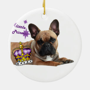 Décoration En Céramique Bulldog Petite princesse