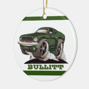 Décoration En Céramique Bullitt Green Mustang Classic Movie Car