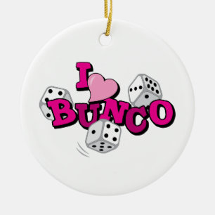Décoration En Céramique Bunco Dice Game
