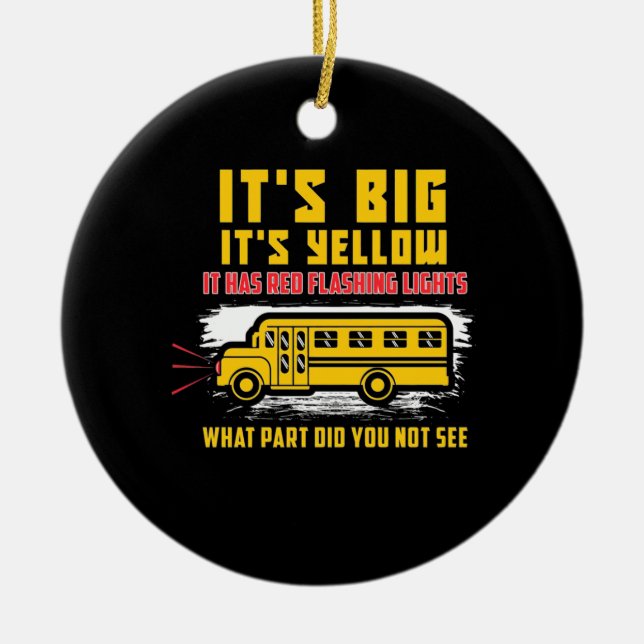 Décoration En Céramique Bus scolaire C'Est Gros (Devant)