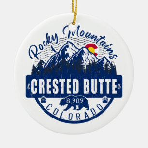 Décoration En Céramique Butte de Crête Colorado - Souvenirs rétro