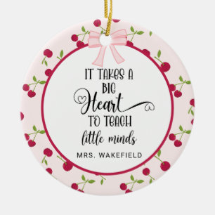 Décoration En Céramique Cadeau de Noël de remerciement pour enseignant per