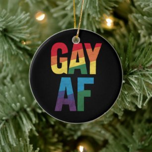 Décoration En Céramique Cadeau gay AF LGBT Fierté Mois de la fierté
