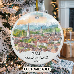 Décoration En Céramique Cadeau personnalisé Bern Ornament, Suisse
