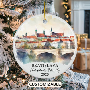 Décoration En Céramique Cadeau personnalisé Bratislava Ornament, Slovaquie