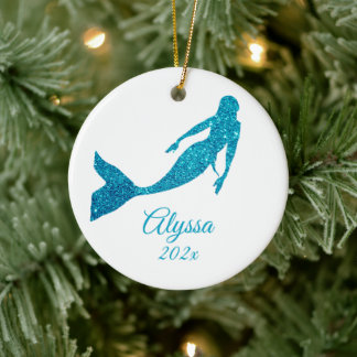 Décoration En Céramique Cadeau personnalisé de l'ornement de sirène