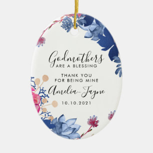 Décoration En Céramique Cadeau personnalisé Godmère Baptême