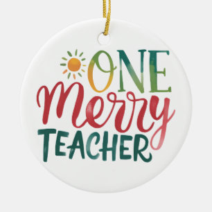 Décoration En Céramique Cadeau pour Enseignant Un Enseignant Joyeux