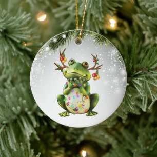 Décoration En Céramique Cadeau pour grenouille Fleurs de Louvain Cottageco