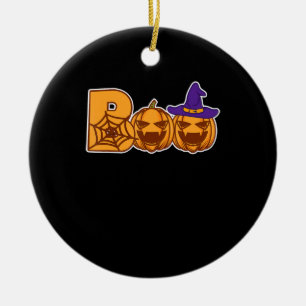 Décoration En Céramique Cadeau Spider   Boo Halloween Citrouille Visages S