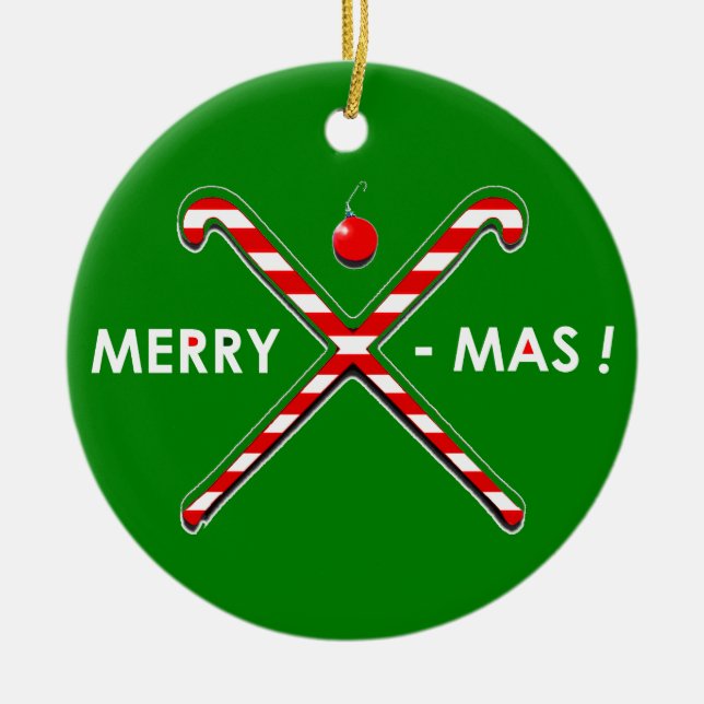 Décoration En Céramique Cadeaux de hockey sur gazon personnalisés (Devant)