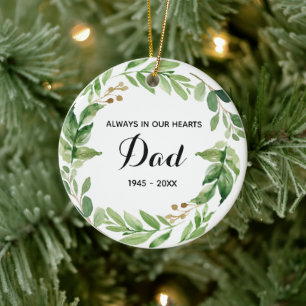 Décoration En Céramique Cadeaux de Noël en mémoire de papa