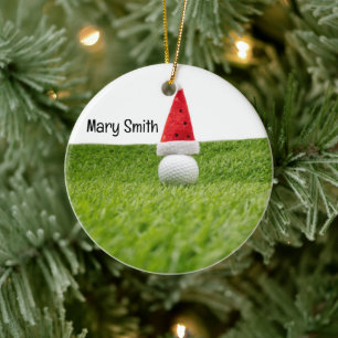 Décoration En Céramique Cadeaux de Noël sur le thème du golf pour Golfer