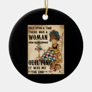 Décoration En Céramique Cadeaux de surface   Quilter C'Était Moi La Fin