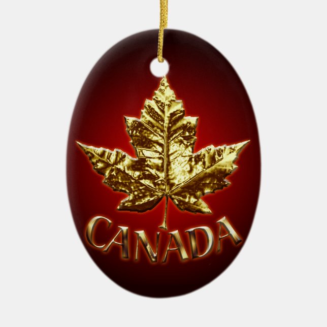 Décoration En Céramique Cadeaux du Canada personnalisés par souvenir (Devant)