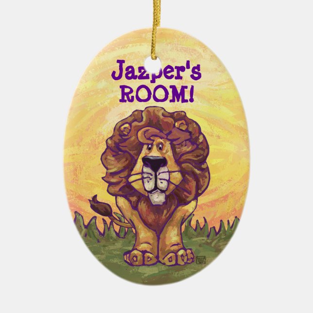 Décoration En Céramique Cadeaux et accessoires de lion (Devant)