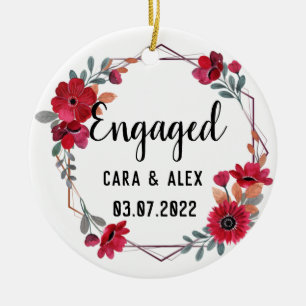 Décoration En Céramique Cadeaux Fiançailles engagés pour deux personnes Pe