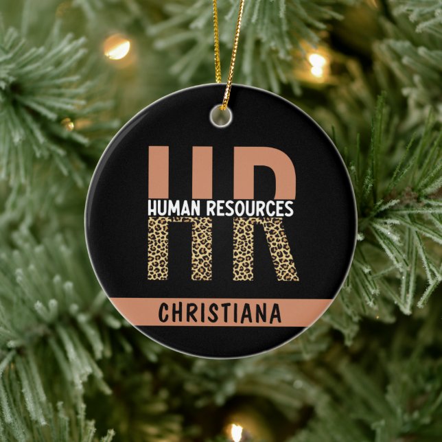 Décoration En Céramique Cadeaux RH personnalisés à imprimé léopard (Arbre)