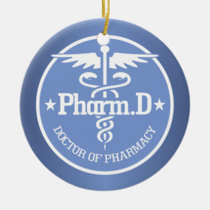 Décoration En Céramique Caduceus PharmD 2