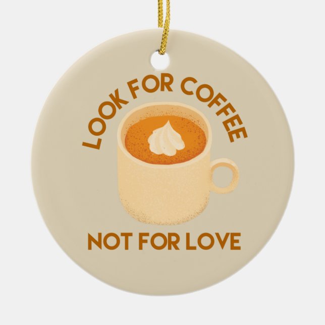 Décoration En Céramique Café sur amour (Devant)
