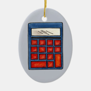 Décoration En Céramique Calculatrice des cadeaux de l'enseignant en mathém
