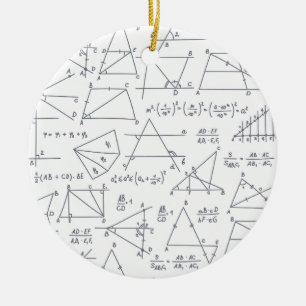 Décoration En Céramique Calculs mathématiques écrits illustrations