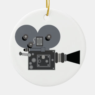 Décoration En Céramique Caméra de cinéma