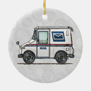 Décoration En Céramique Camion de courrier mignon