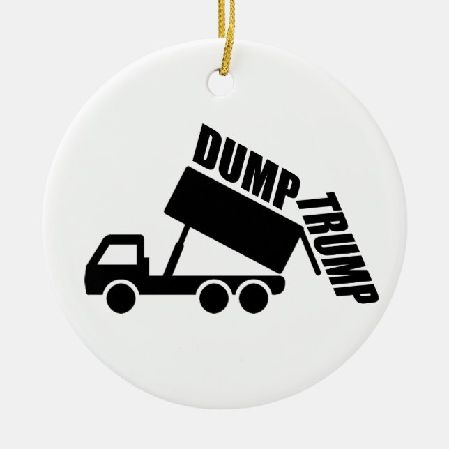 Décoration En Céramique Camion Trump (Devant)