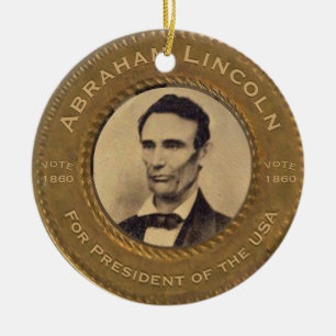Décoration En Céramique Campagne de cru d'Abraham Lincoln