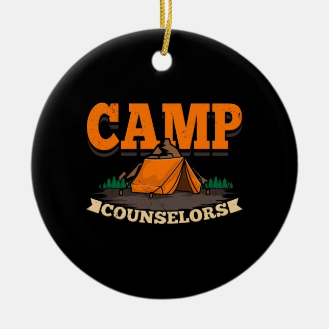 Décoration En Céramique Camping - Conseiller de camp (Devant)