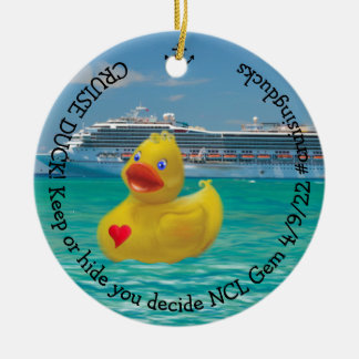 Décoration En Céramique Canard de croisière customisé pour adultes