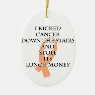 Décoration En Céramique Cancer Bully (Peach Ribbon)