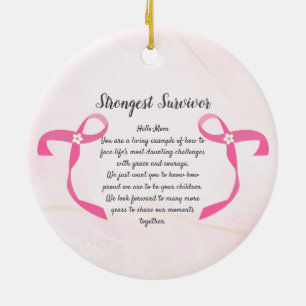 Décoration En Céramique Cancer du sein Survivant Trois photos Collage Mug