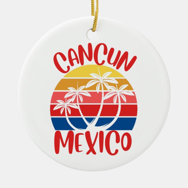 Décoration En Céramique Cancun, Mexique (Devant)