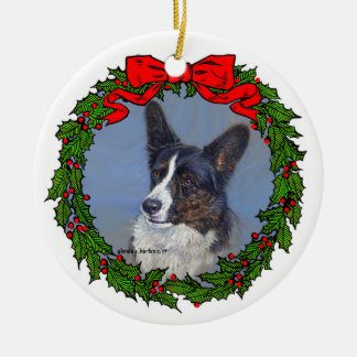 Décoration En Céramique Cardigan Welsh Corgi Art par Glenda S. Harlan
