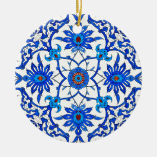 Décoration En Céramique Carrelage chinois Art Nouveau - Cobalt Bleu & Blan