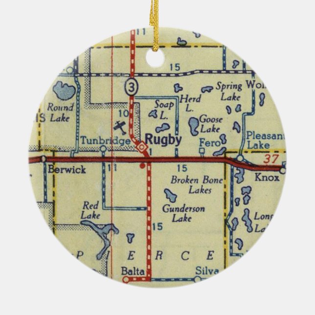 Décoration En Céramique Carte du Rugby ND (Dos)