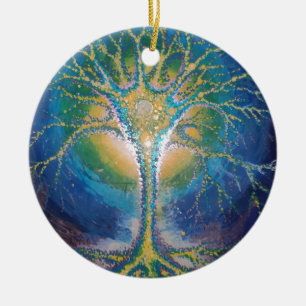 Décoration En Céramique Carte postale de l'arbre neuronal