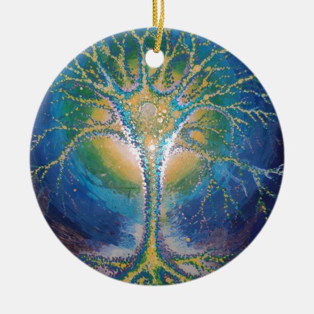 Décoration En Céramique Carte postale de l'arbre neuronal (Devant)