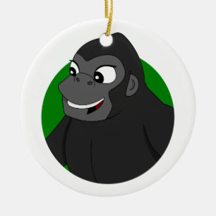 Décoration En Céramique Carton de Gorilla