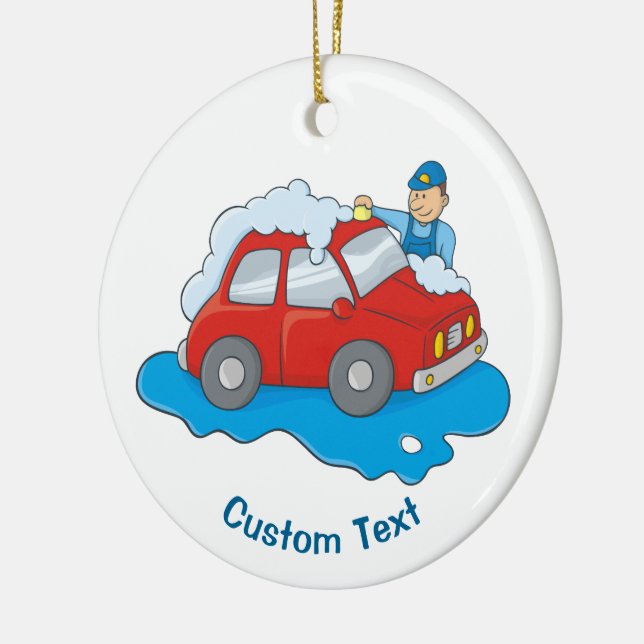 Décoration En Céramique Carwashington Man (Gauche)