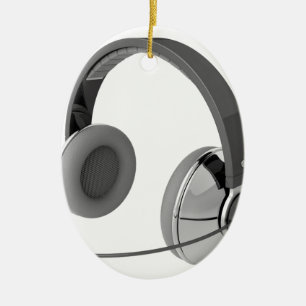 Décoration En Céramique Casque avec micro
